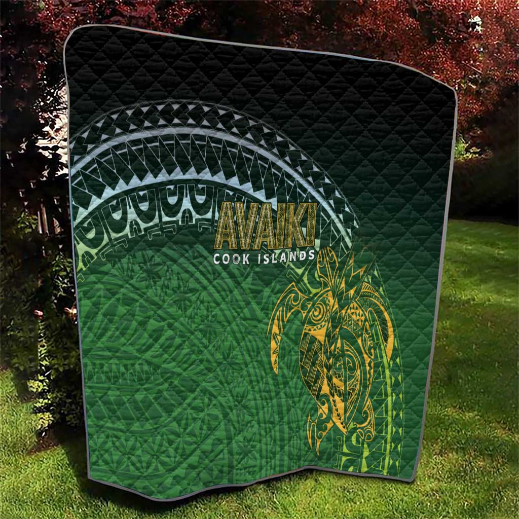 Cook Islands Rugby Kuki Avaiki Quilt Tribal Turtle - Polynesian Pride