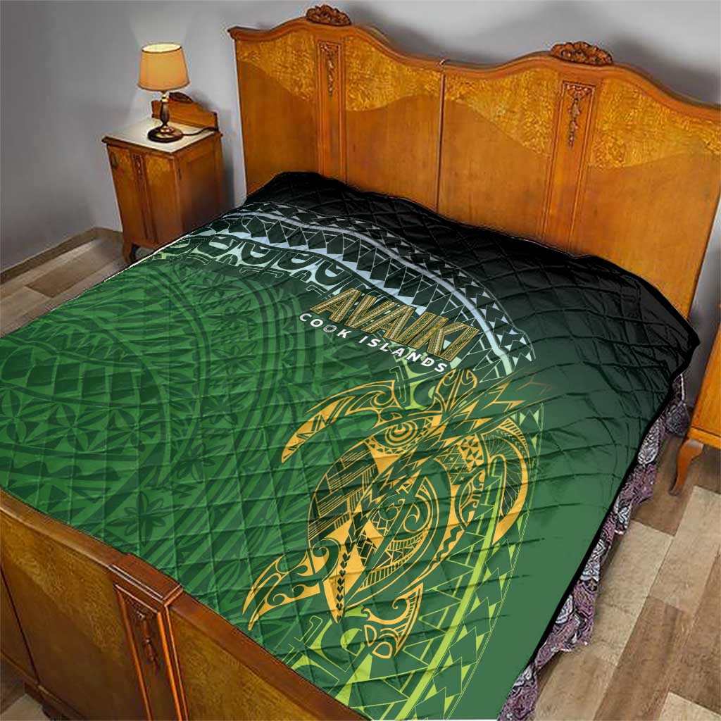 Cook Islands Rugby Kuki Avaiki Quilt Tribal Turtle - Polynesian Pride