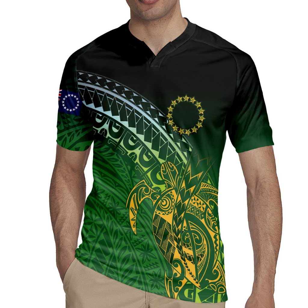 Cook Islands Rugby Kuki Avaiki Rugby Jersey Tribal Turtle - Polynesian Pride