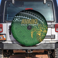 Cook Islands Rugby Kuki Avaiki Spare Tire Cover Tribal Turtle - Polynesian Pride
