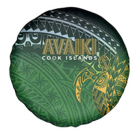 Cook Islands Rugby Kuki Avaiki Spare Tire Cover Tribal Turtle - Polynesian Pride