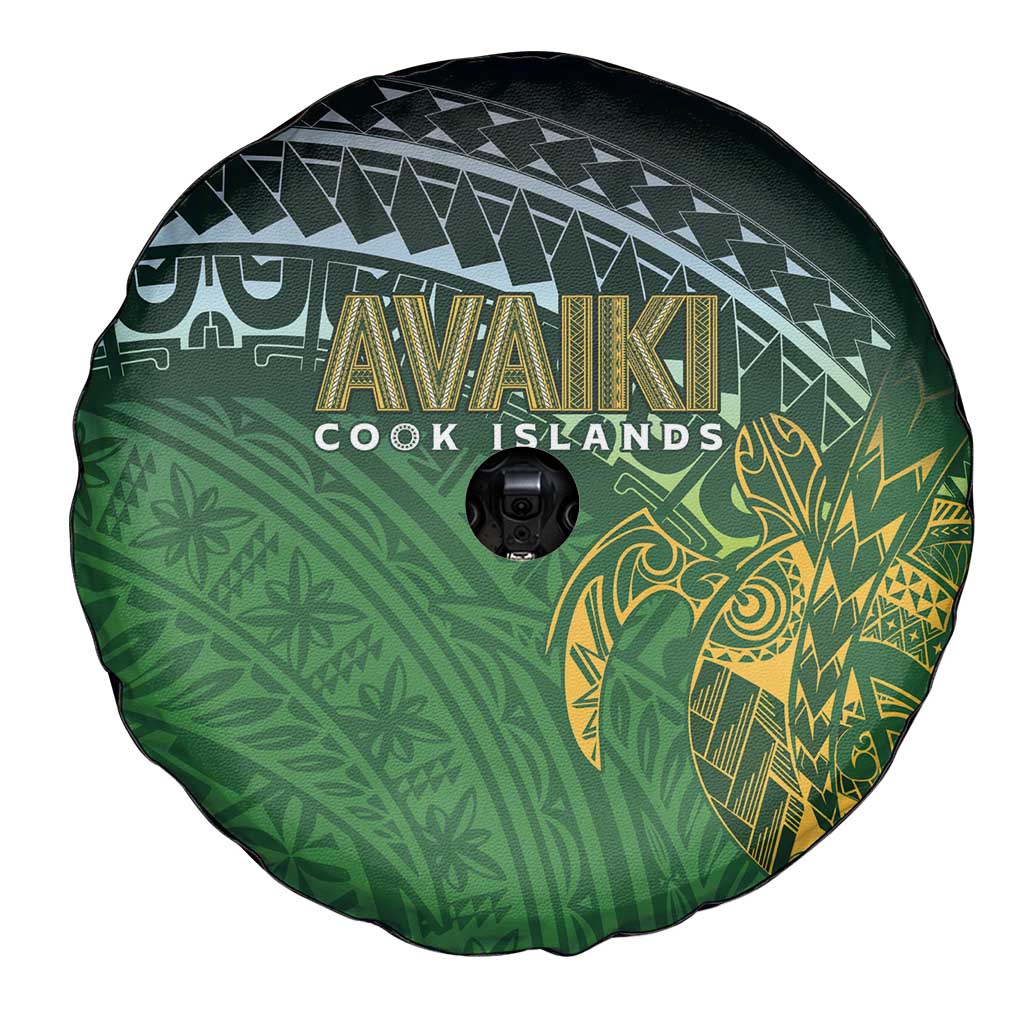 Cook Islands Rugby Kuki Avaiki Spare Tire Cover Tribal Turtle - Polynesian Pride
