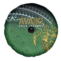 Cook Islands Rugby Kuki Avaiki Spare Tire Cover Tribal Turtle - Polynesian Pride