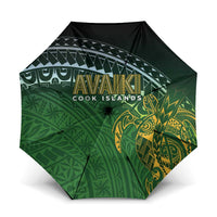 Cook Islands Rugby Kuki Avaiki Umbrella Tribal Turtle - Polynesian Pride