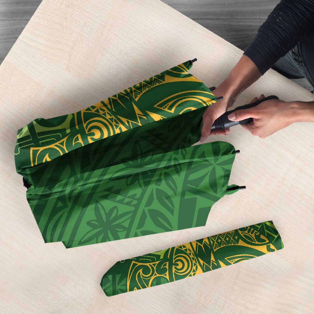 Cook Islands Rugby Kuki Avaiki Umbrella Tribal Turtle - Polynesian Pride