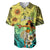 Honolulu Hawaii Baseball Jersey Ilima Plumeria with Hula Girl LT7 Colorful - Polynesian Pride