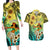 Honolulu Hawaii Couples Matching Long Sleeve Bodycon Dress and Hawaiian Shirt Ilima Plumeria with Hula Girl LT7 Colorful - Polynesian Pride