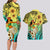 Honolulu Hawaii Couples Matching Long Sleeve Bodycon Dress and Hawaiian Shirt Ilima Plumeria with Hula Girl LT7 - Polynesian Pride