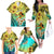 Honolulu Hawaii Family Matching Off Shoulder Long Sleeve Dress and Hawaiian Shirt Ilima Plumeria with Hula Girl LT7 - Polynesian Pride