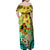 Honolulu Hawaii Family Matching Off Shoulder Maxi Dress and Hawaiian Shirt Ilima Plumeria with Hula Girl LT7 - Polynesian Pride