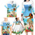 Personalised Hawaii Hula Girl Family Matching Long Sleeve Bodycon Dress and Hawaiian Shirt Honolulu Festival LT7 - Polynesian Pride