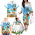 Personalised Hawaii Hula Girl Family Matching Off Shoulder Long Sleeve Dress and Hawaiian Shirt Honolulu Festival LT7 - Polynesian Pride