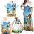 Personalised Hawaii Hula Girl Family Matching Off Shoulder Maxi Dress and Hawaiian Shirt Honolulu Festival LT7 - Polynesian Pride