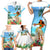 Personalised Hawaii Hula Girl Family Matching Short Sleeve Bodycon Dress and Hawaiian Shirt Honolulu Festival LT7 - Polynesian Pride