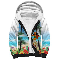Personalised Hawaii Hula Girl Sherpa Hoodie Honolulu Festival LT7 Unisex Art - Polynesian Pride