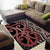 Maori Taniko Patterns Area Rug Brown Patiki Motifs Mix Whakairo Ngaru