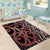 Maori Taniko Patterns Area Rug Brown Patiki Motifs Mix Whakairo Ngaru