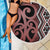 Maori Taniko Patterns Beach Blanket Brown Patiki Motifs Mix Whakairo Ngaru