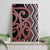 Maori Taniko Patterns Canvas Wall Art Brown Patiki Motifs Mix Whakairo Ngaru