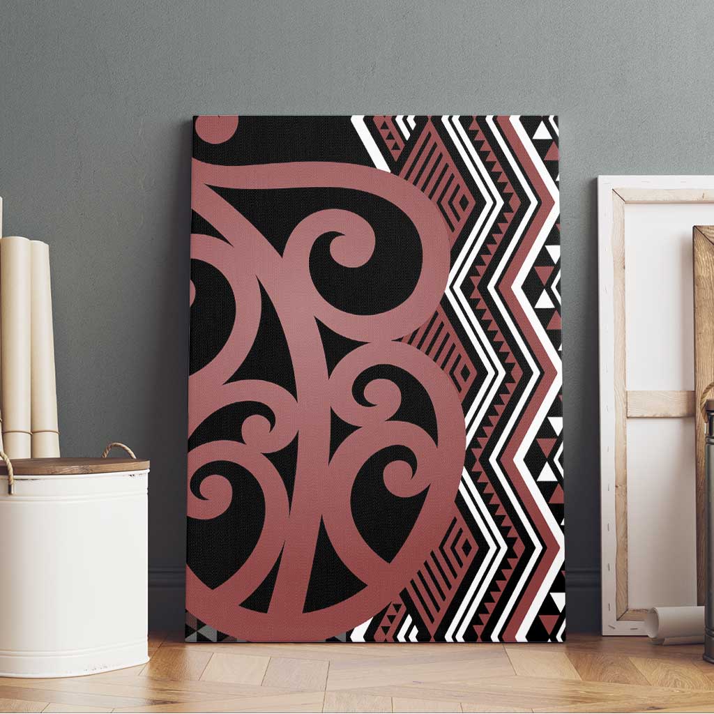 Maori Taniko Patterns Canvas Wall Art Brown Patiki Motifs Mix Whakairo Ngaru LT7 - Polynesian Pride