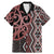 Maori Taniko Patterns Family Matching Mermaid Dress and Hawaiian Shirt Brown Patiki Motifs Mix Whakairo Ngaru