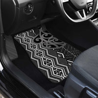 Maori Taniko Patterns Car Mats Black Patiki Motifs Mix Whakairo Ngaru LT7 - Polynesian Pride