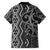 Maori Taniko Patterns Family Matching Long Sleeve Bodycon Dress and Hawaiian Shirt Black Patiki Motifs Mix Whakairo Ngaru