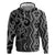 Maori Taniko Patterns Hoodie Black Patiki Motifs Mix Whakairo Ngaru