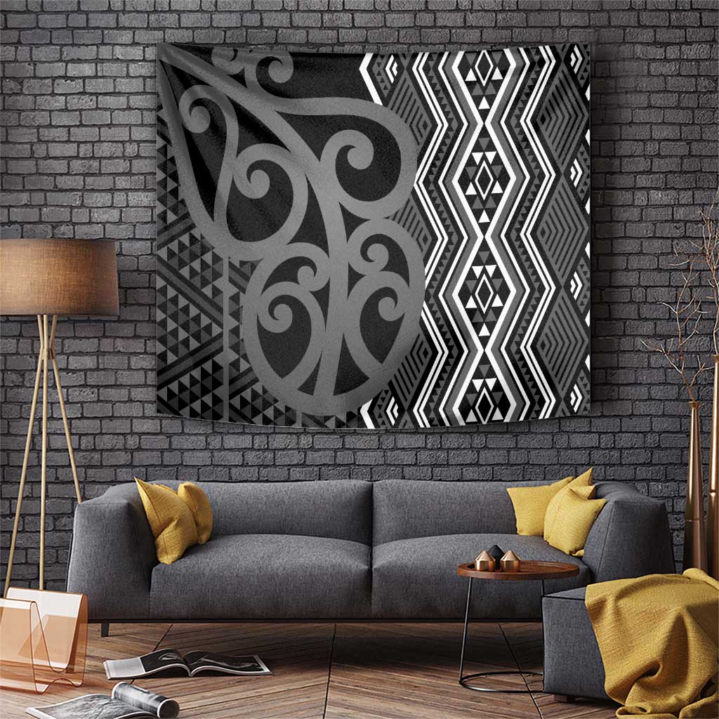 Maori Taniko Patterns Tapestry Black Patiki Motifs Mix Whakairo Ngaru