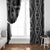 Maori Taniko Patterns Window Curtain Black Patiki Motifs Mix Whakairo Ngaru