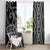 Maori Taniko Patterns Window Curtain Black Patiki Motifs Mix Whakairo Ngaru