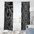 Maori Taniko Patterns Window Curtain Black Patiki Motifs Mix Whakairo Ngaru