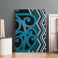 Maori Taniko Patterns Canvas Wall Art Azure Patiki Motifs Mix Whakairo Ngaru LT7 - Polynesian Pride