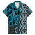 Maori Taniko Patterns Family Matching Mermaid Dress and Hawaiian Shirt Azure Patiki Motifs Mix Whakairo Ngaru