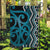 Maori Taniko Patterns Garden Flag Azure Patiki Motifs Mix Whakairo Ngaru