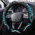 Maori Taniko Patterns Steering Wheel Cover Azure Patiki Motifs Mix Whakairo Ngaru