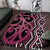 Maori Taniko Patterns Area Rug Pink Patiki Motifs Mix Whakairo Ngaru