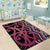 Maori Taniko Patterns Area Rug Pink Patiki Motifs Mix Whakairo Ngaru