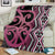 Maori Taniko Patterns Blanket Pink Patiki Motifs Mix Whakairo Ngaru