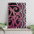 Maori Taniko Patterns Canvas Wall Art Pink Patiki Motifs Mix Whakairo Ngaru