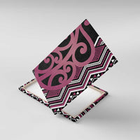 Maori Taniko Patterns Canvas Wall Art Pink Patiki Motifs Mix Whakairo Ngaru LT7 With Frame Pink - Polynesian Pride