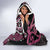 Maori Taniko Patterns Hooded Blanket Pink Patiki Motifs Mix Whakairo Ngaru