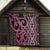 Maori Taniko Patterns Quilt Pink Patiki Motifs Mix Whakairo Ngaru