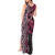 Maori Taniko Patterns Tank Maxi Dress Pink Patiki Motifs Mix Whakairo Ngaru