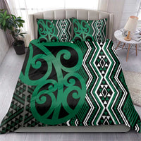 Maori Taniko Patterns Bedding Set Pounamu Patiki Motifs Mix Whakairo Ngaru