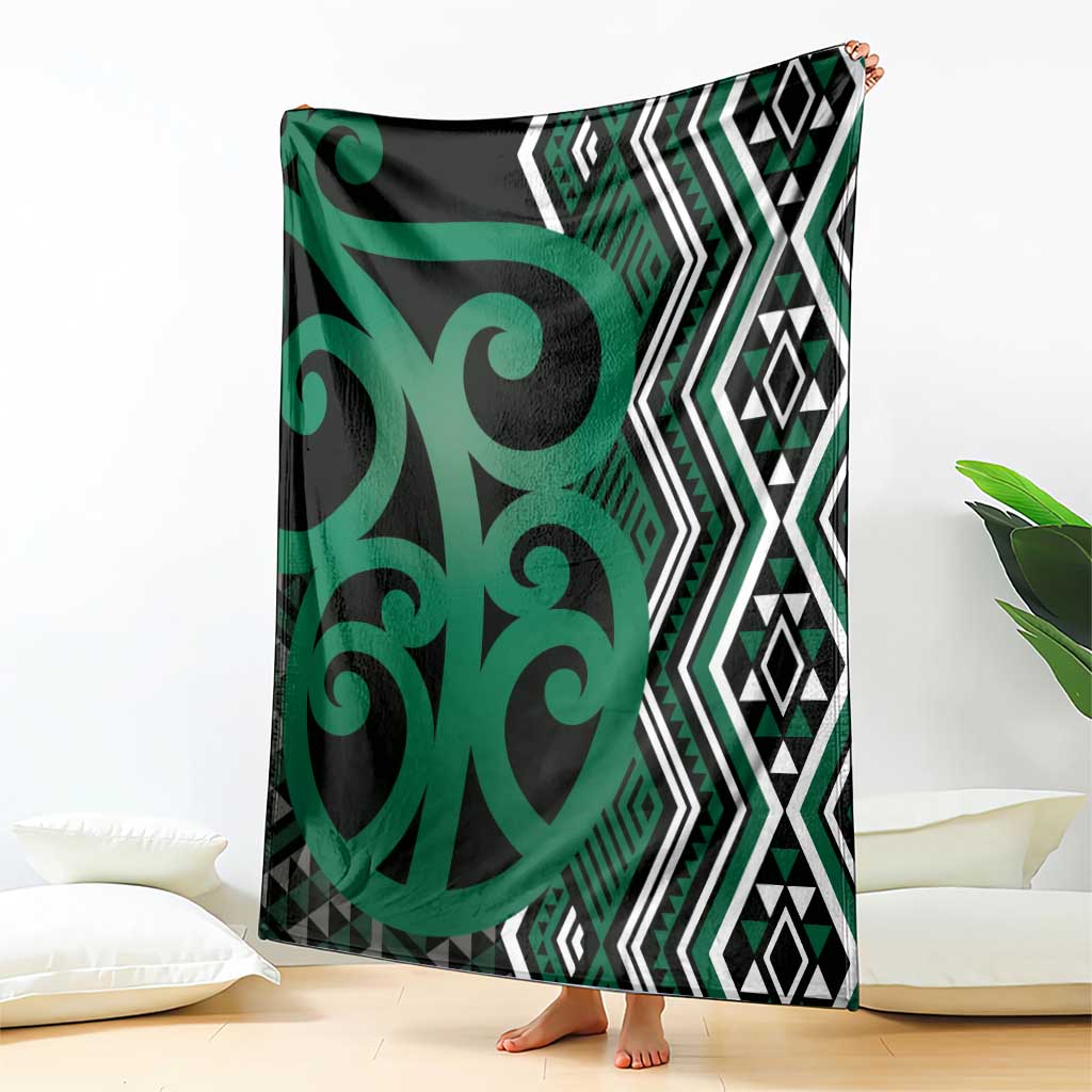Maori Taniko Patterns Blanket Pounamu Patiki Motifs Mix Whakairo Ngaru LT7 - Polynesian Pride