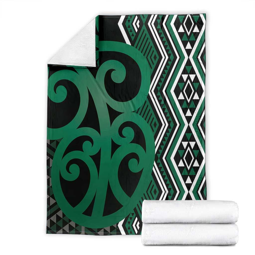 Maori Taniko Patterns Blanket Pounamu Patiki Motifs Mix Whakairo Ngaru LT7 - Polynesian Pride