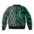 Maori Taniko Patterns Bomber Jacket Pounamu Patiki Motifs Mix Whakairo Ngaru