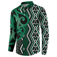 Maori Taniko Patterns Button Sweatshirt Pounamu Patiki Motifs Mix Whakairo Ngaru