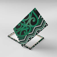 Maori Taniko Patterns Canvas Wall Art Pounamu Patiki Motifs Mix Whakairo Ngaru LT7 With Frame Green - Polynesian Pride